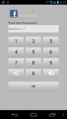 App-Lock-For-Android-Κλειδωμένο στο Facebook