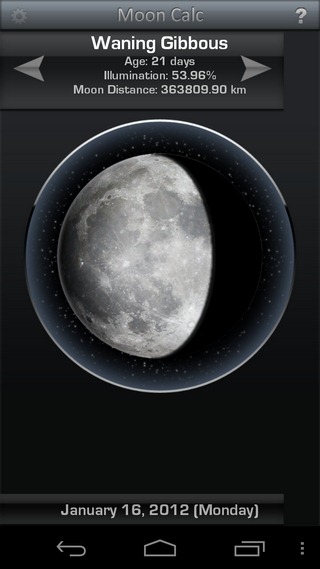 Kalkulačka AppZilla-Android-Moon-Calculator