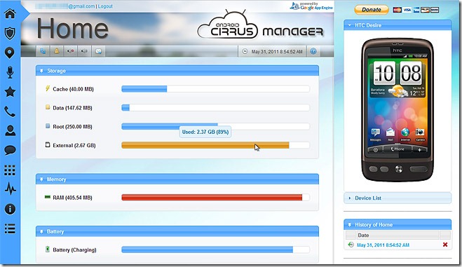 Cirrus-Manager-Home- (Device-Status)