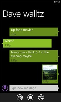 Viber WP7 Nachrichten