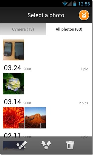 Cymera-Android-Galeri