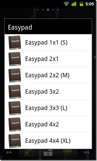 מידות 06-Easypad-Android-Widget
