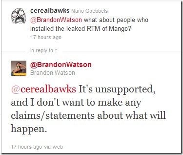 Brandon Watson Tweet