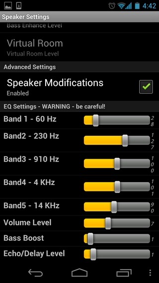 Обсяг -Бета-Android-Custom-EQ