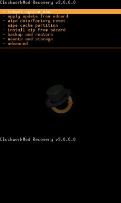 ClockworkMod Recovery 3 HTC Desire ClockworkMod Recovery 3 HTC Desire