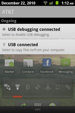 Gingerbread CyanogenMod Notification HTC Aria