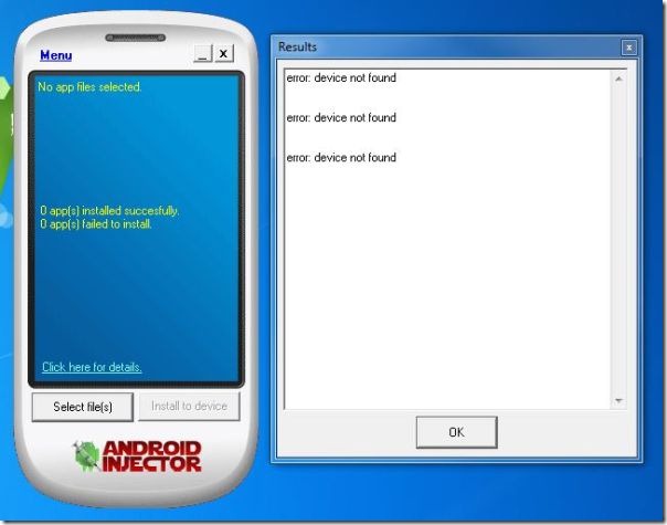 Eroare Android Injector