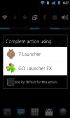 WP7 Launcher สำหรับ Android Choice