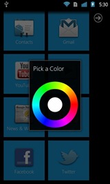 WP7 Launcher Androidテーマセレクター