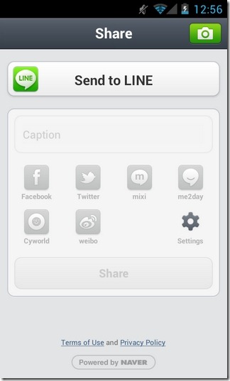 LINE- 카메라 -Android-Share