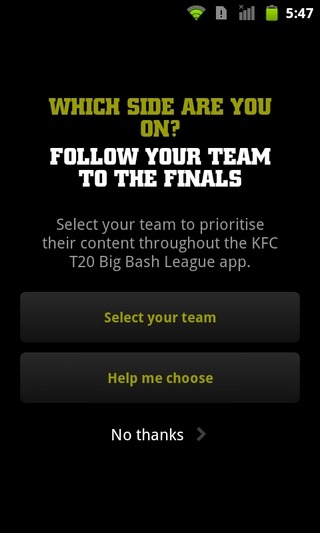 KFC-T20-Big-Bash-League-Ομάδα-Android