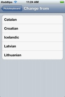 Pictokeyboard Replacable Γλώσσες