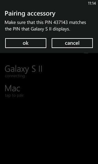 BTFT WP7 Spárování BTFT WP7 Spárování