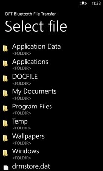 WP7 Bluetooth File Sharing Registry