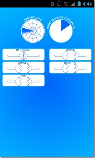 Tablet-Remote Android-kapcsolatok