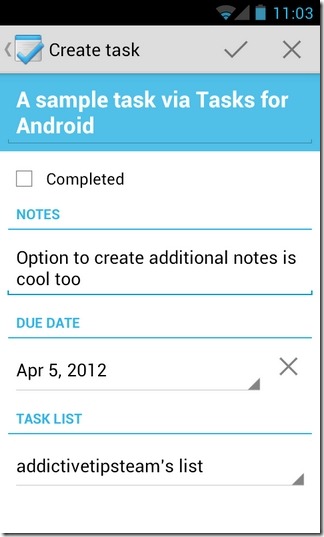 Oppgaver-Android-New-Task