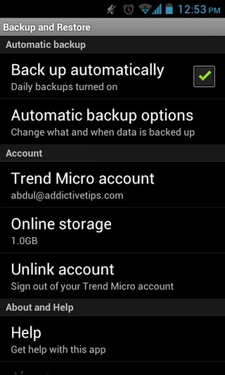 Trend-Micro-Backup återställning-Android-inställningar-Main