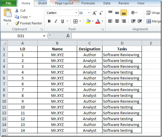 „Excel“ lapas