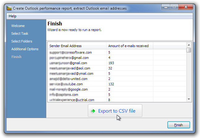 export csv 61