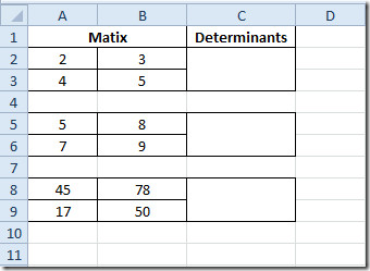 Tabellenmatrix