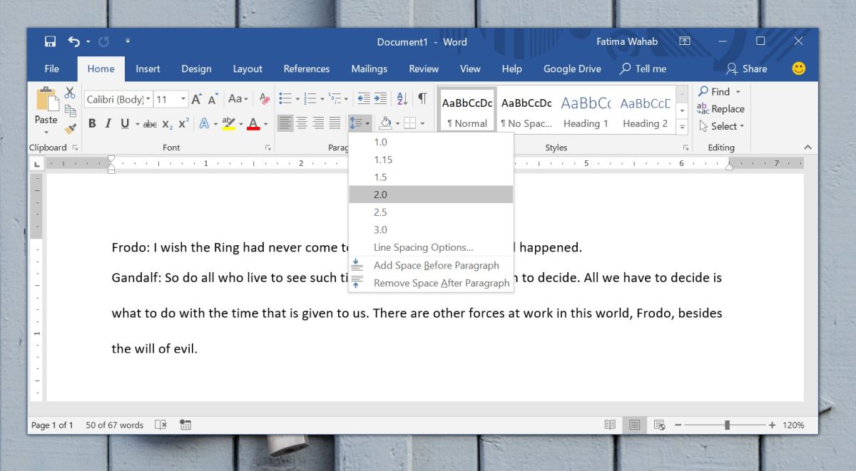 アカデミックな仕事のためにmicrosoft Wordで二重線の間隔を設定する方法