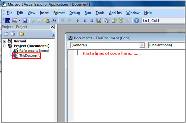 vb editor