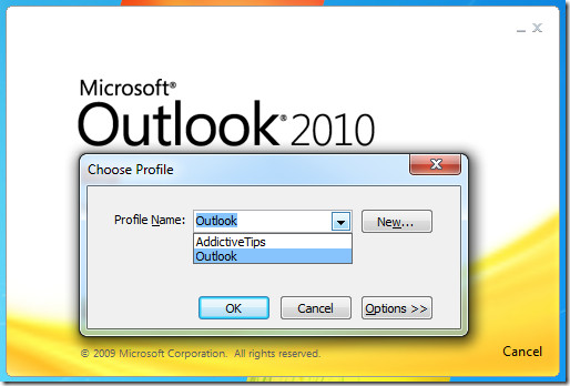 Outlook-profil