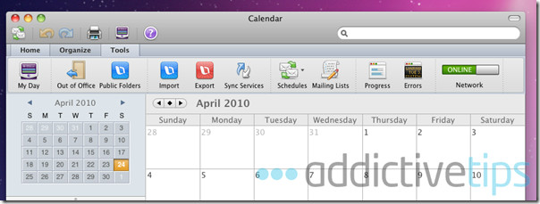 Outlook 2011 - opciones de calendario