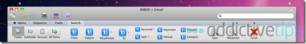 Outlook 2011 - E-Mails durchsuchen