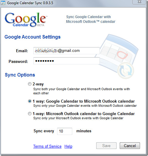 google sync