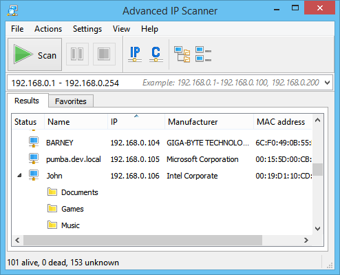 Scanner IP avancé