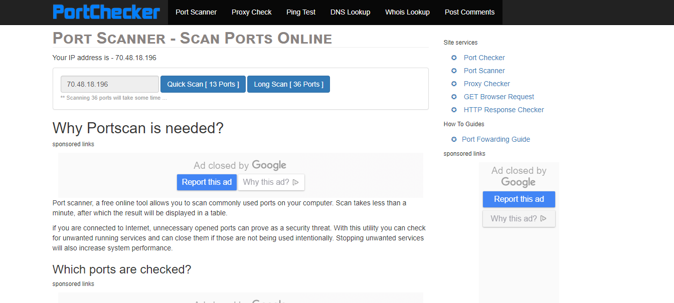 Port Scanner Port Scanner