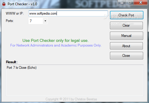 Port Checker v1.0