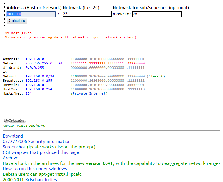 Calculator IP