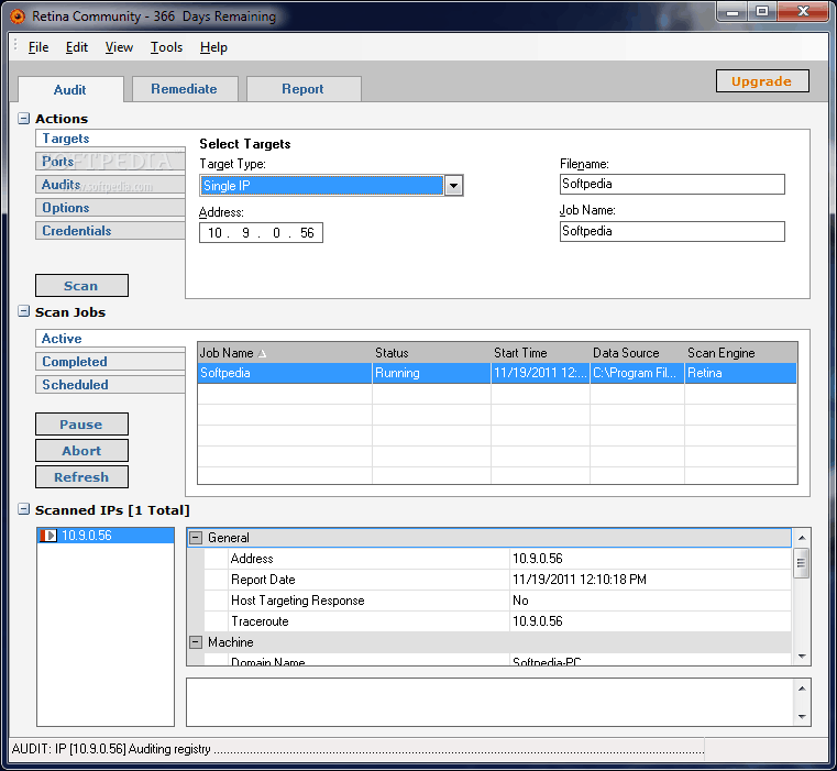 Capture d'écran de la communauté Retina Network