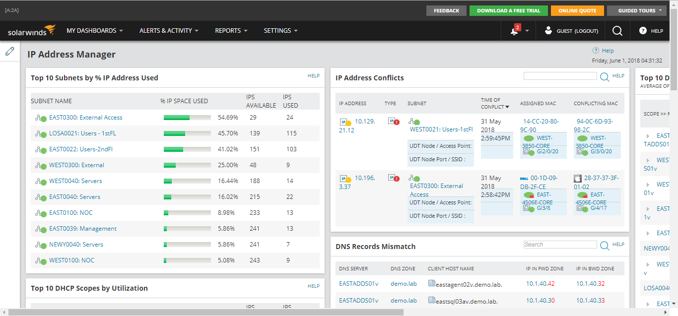 SolarWinds IPAM