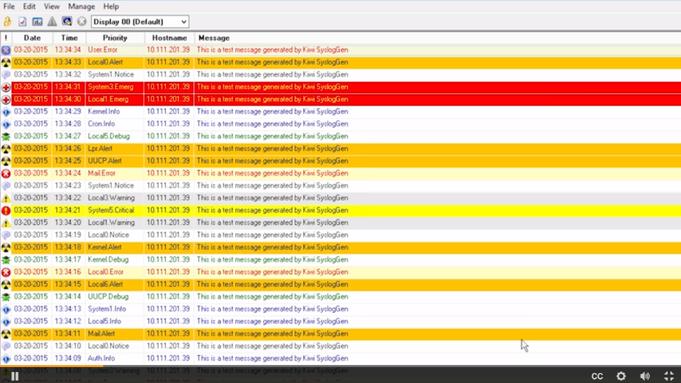 Kiwi Syslog Server