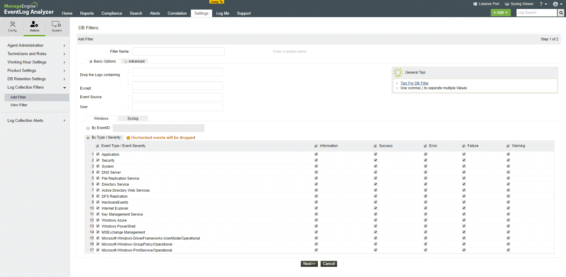 SpravovatEngine EventLog Analyzer