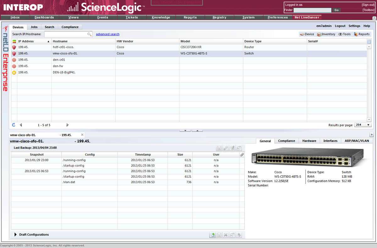 NetLD Enterprise Interop - Screenshot