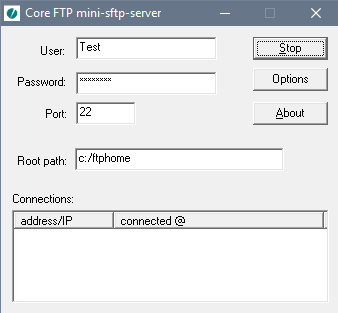 Core Mini FTP -palvelin