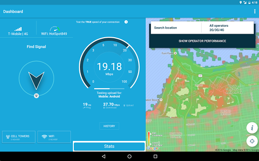 Panel de control de OpenSignal