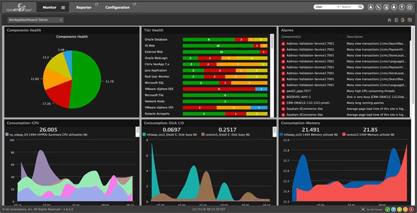 Screenshot von eG Enterprise