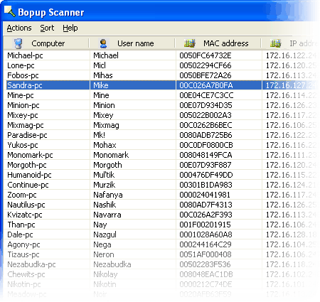 BopUp الماسح الضوئي لقطة