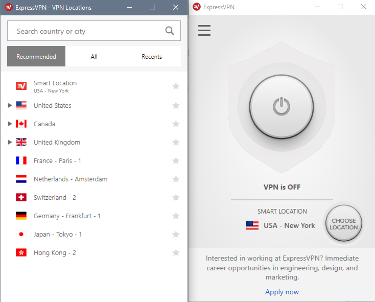 ExpressVPN klients