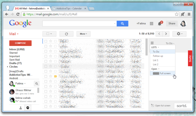 Gmail ordenado