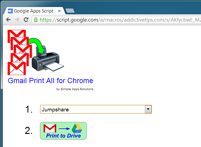 „Gmail Print All“, skirtas „Chrome“