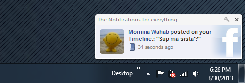 La notification de notifications