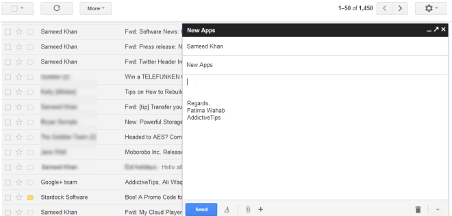 postilaatikon gmail kirjoita uusi 1