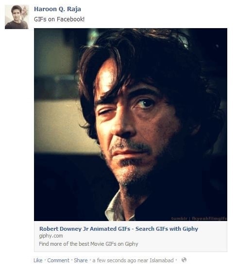 GIF på Facebook 4