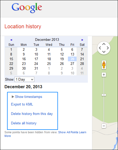 Kaip peržiūrėti ir ištrinti „Google“ vietos istoriją_4 žingsnis